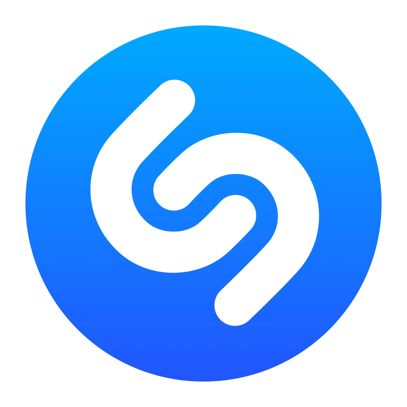 Shazam Blue Circle Logo Free PNG