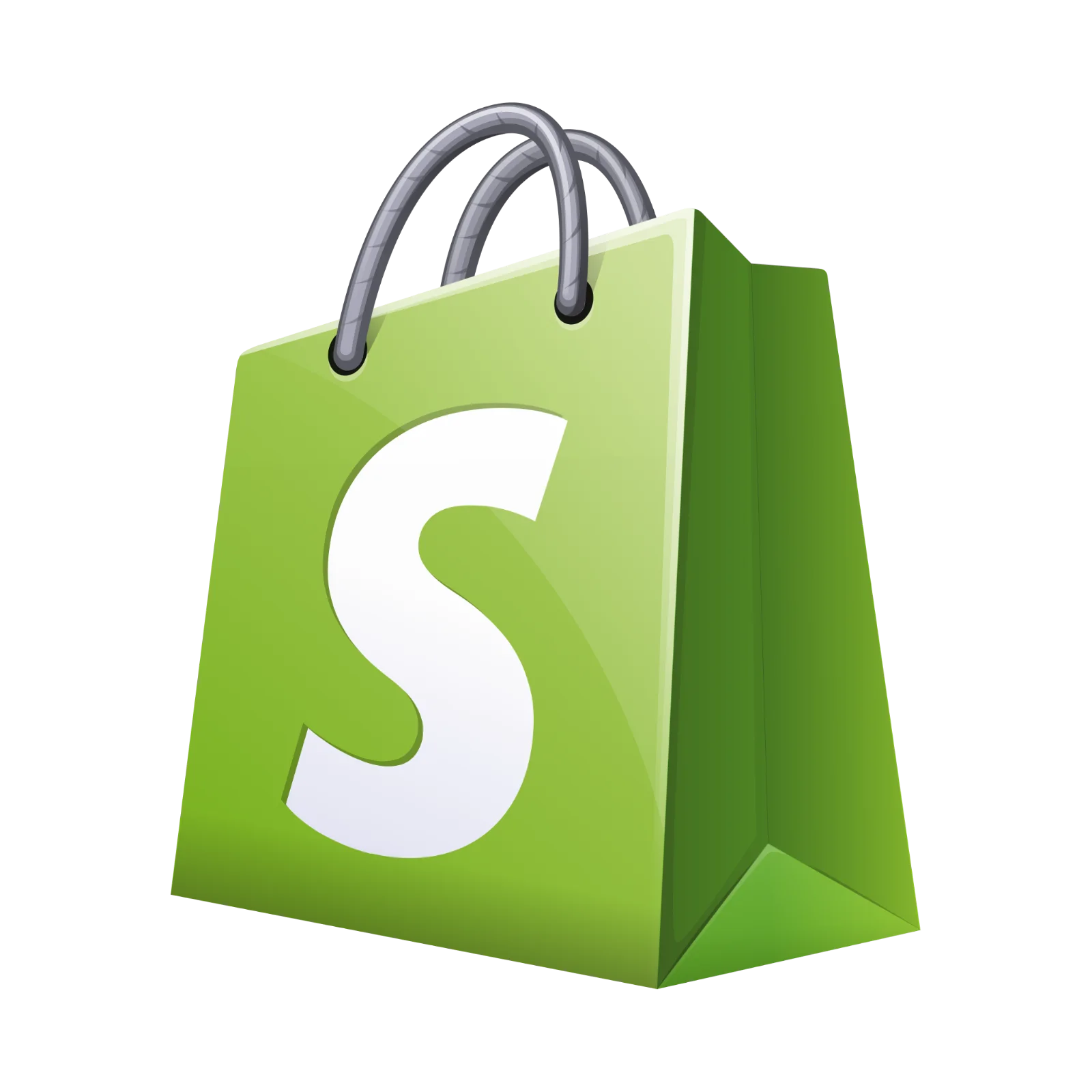 Shopify Green Shopping Bag Icon Free PNG