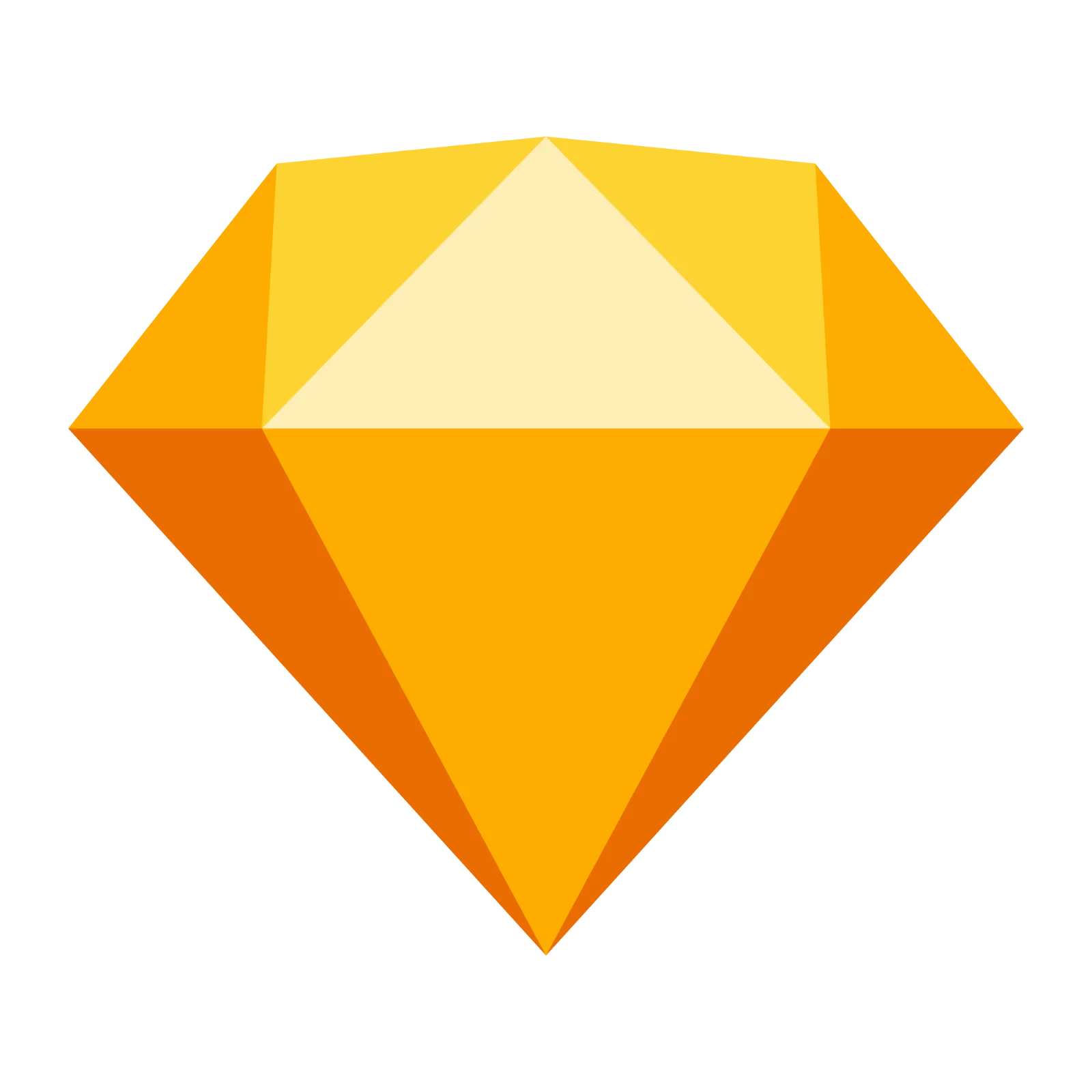 Faceted Golden Gemstone Icon Free PNG