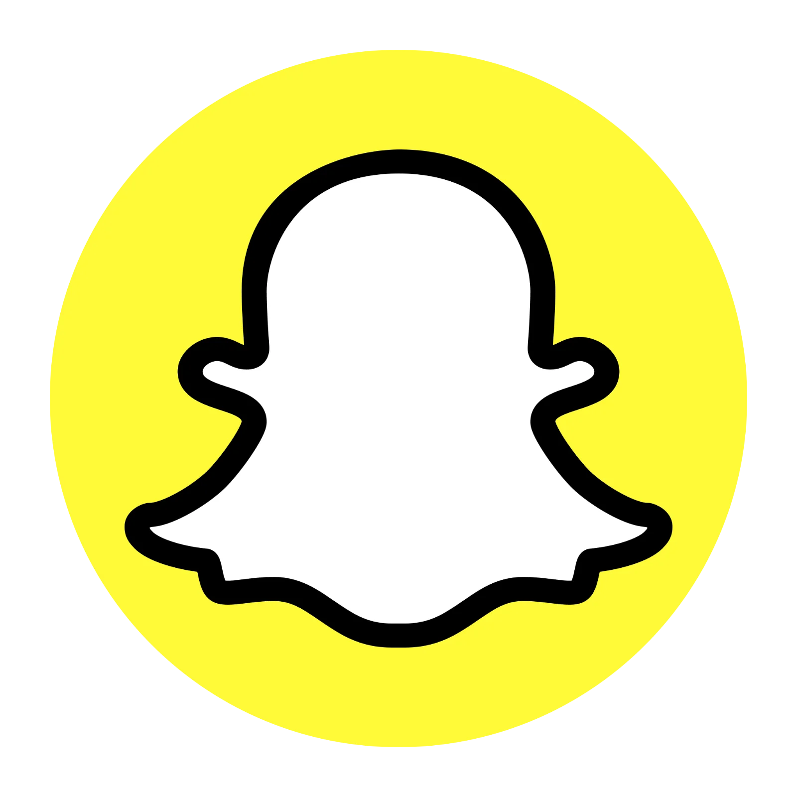Snapchat Ghost Logo Free PNG