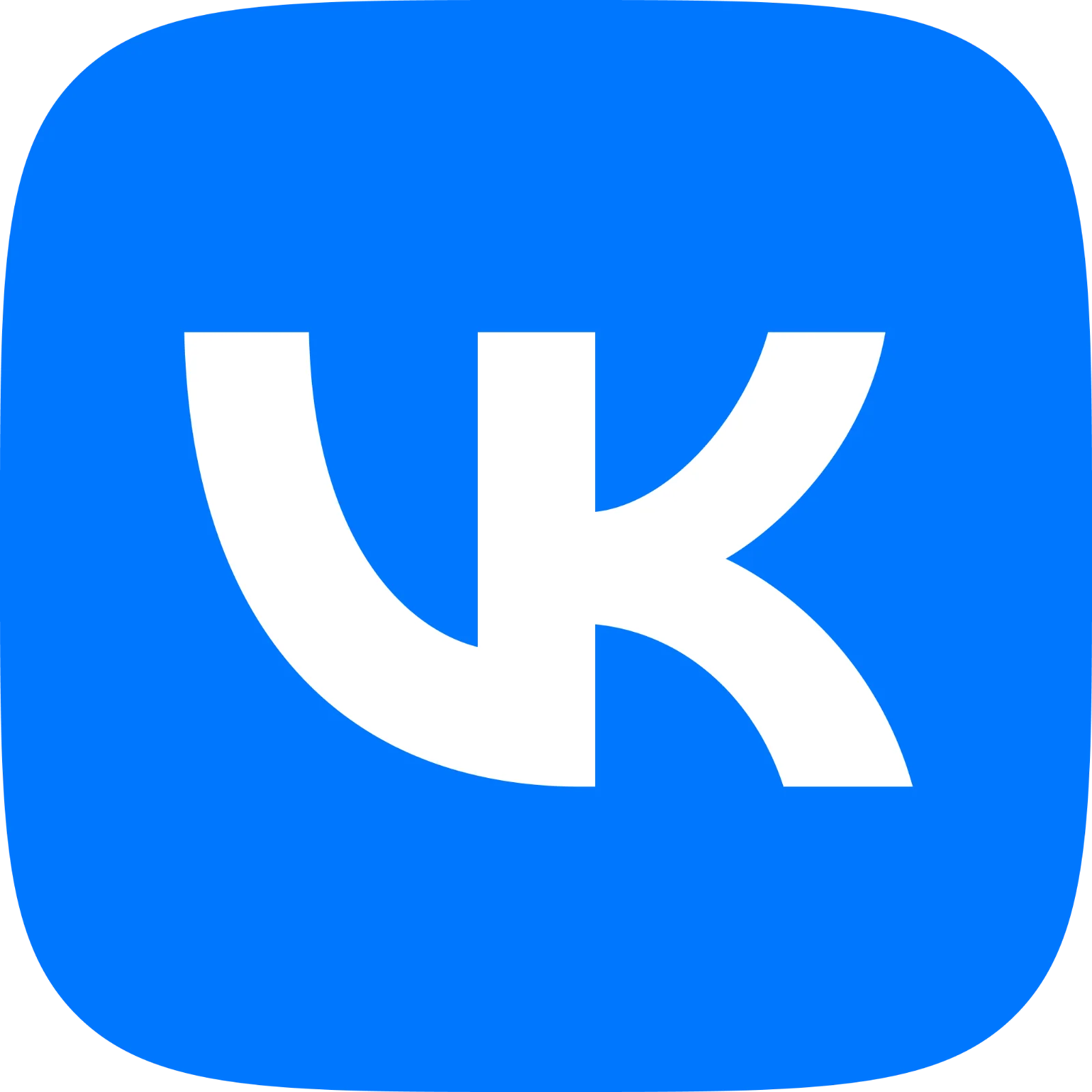 Blue VK Social Media Icon Free PNG