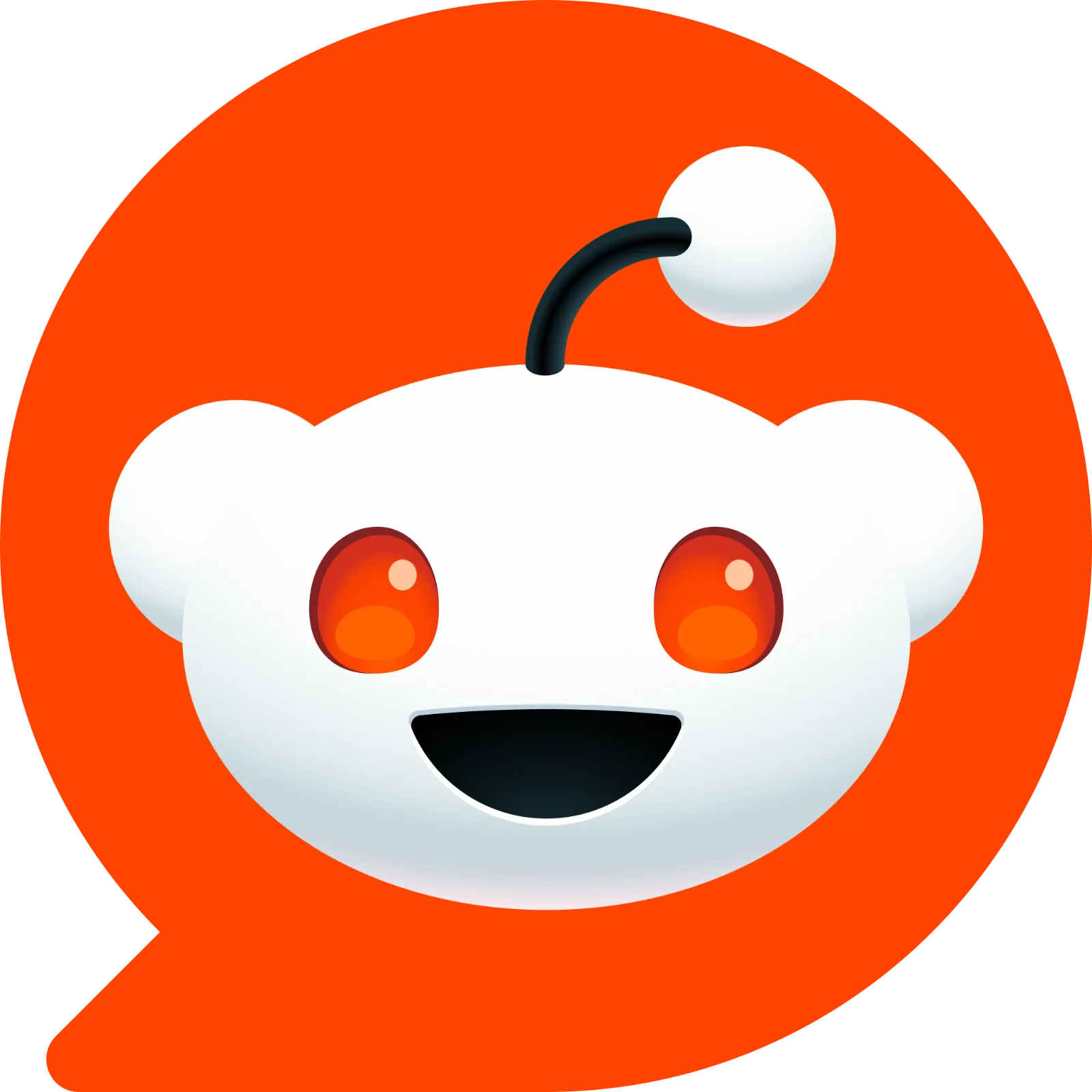 Smiling Reddit Alien Social Icon Free PNG