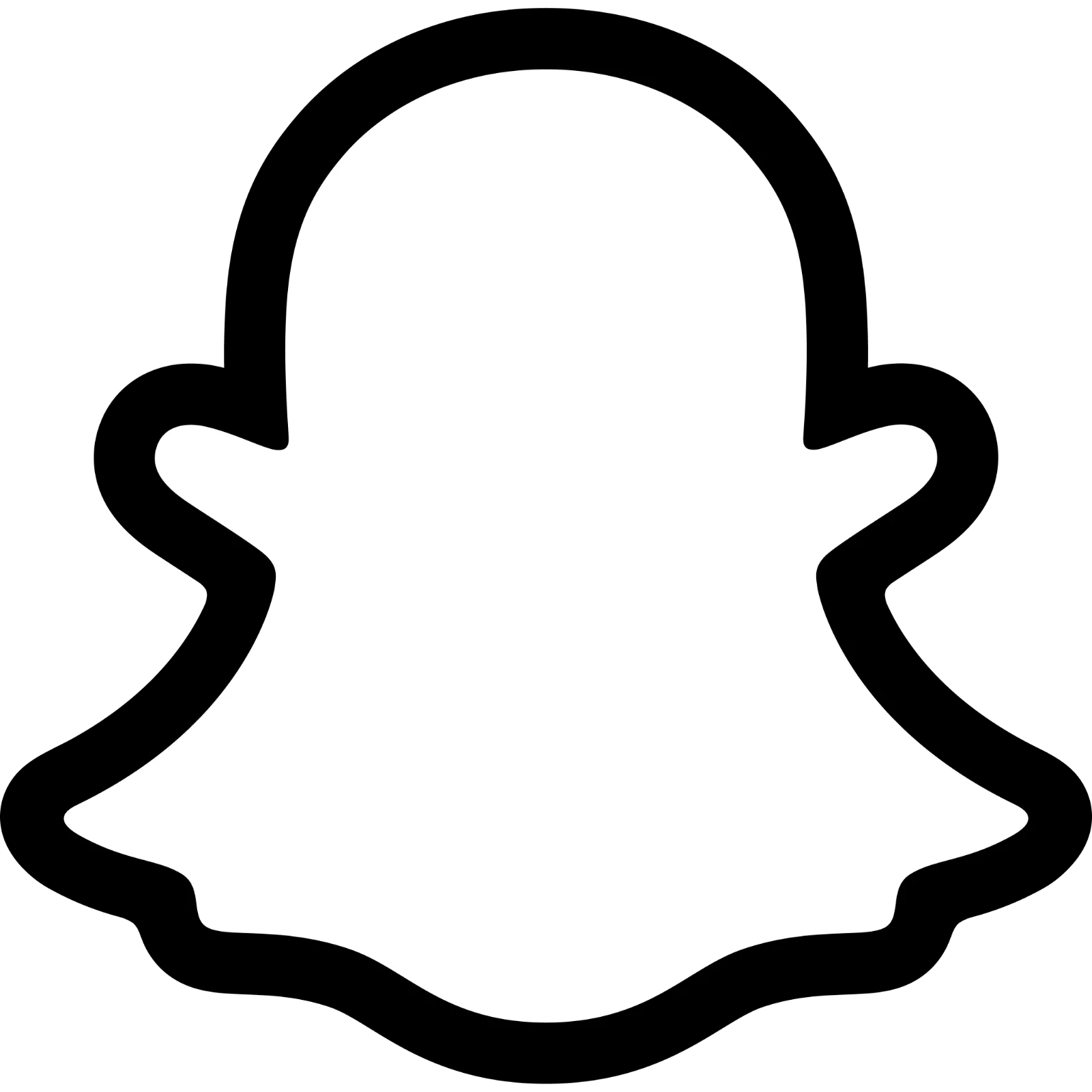 White Ghost Social Media Icon Free PNG