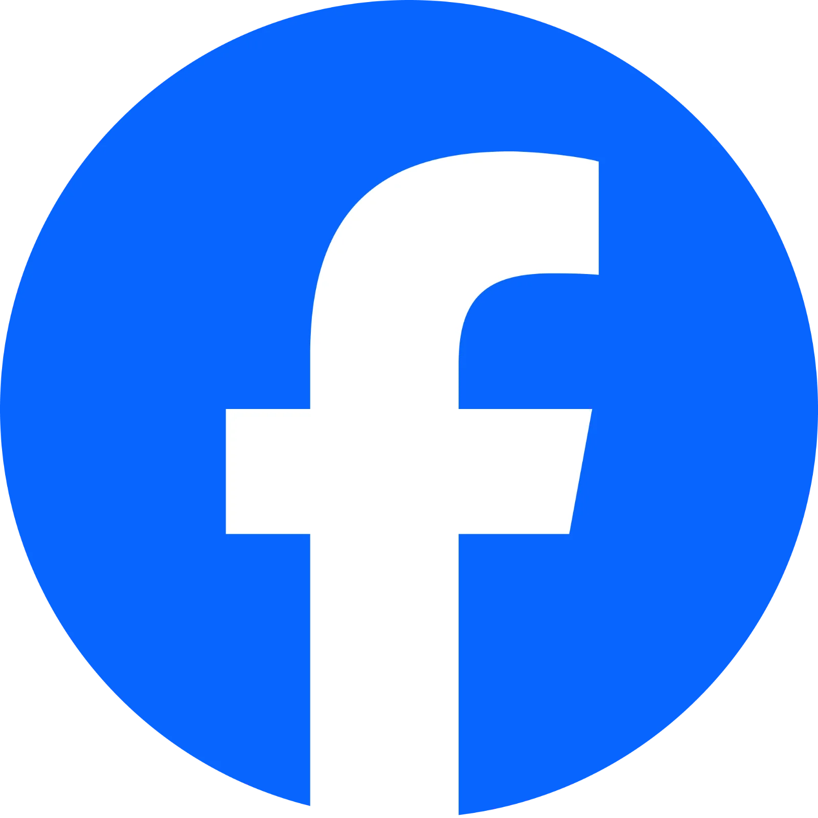 Facebook Social Media Icon in Blue Circle Free PNG