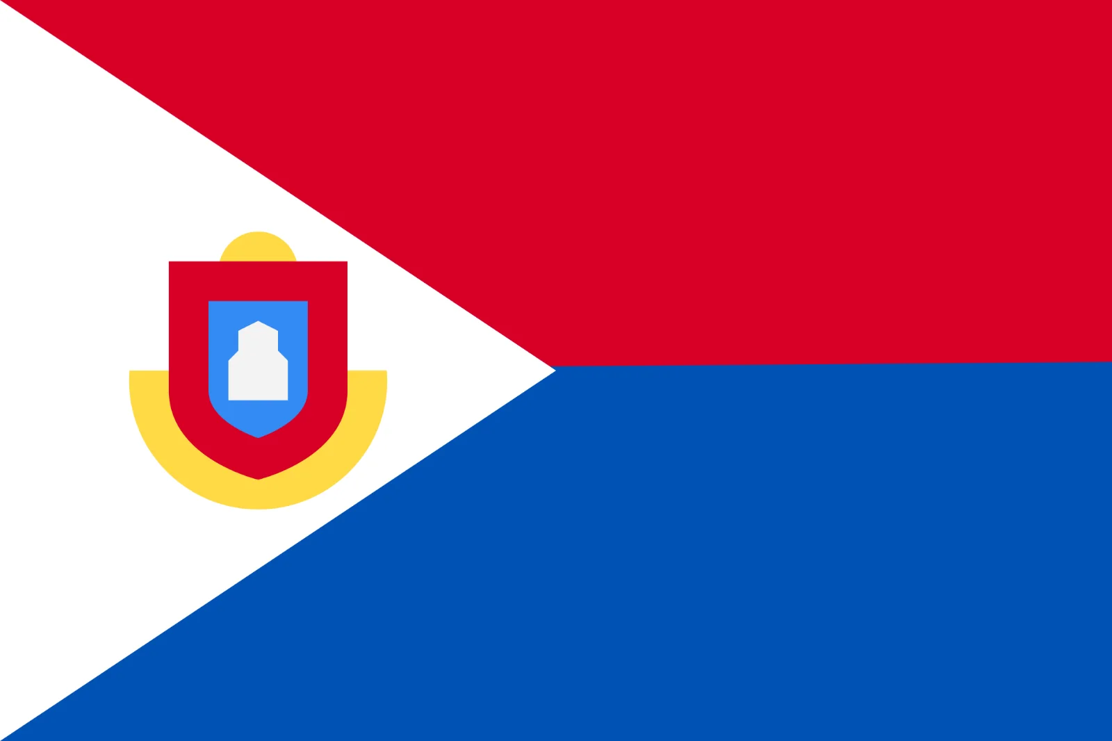 Sint Maarten Flag with Coat of Arms Free PNG