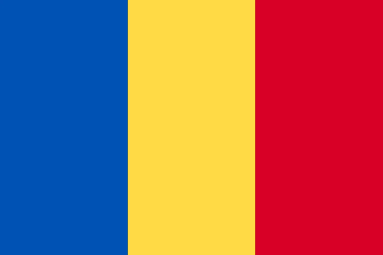 Chad Flag with Blue, Yellow, and Red Stripes Free PNG