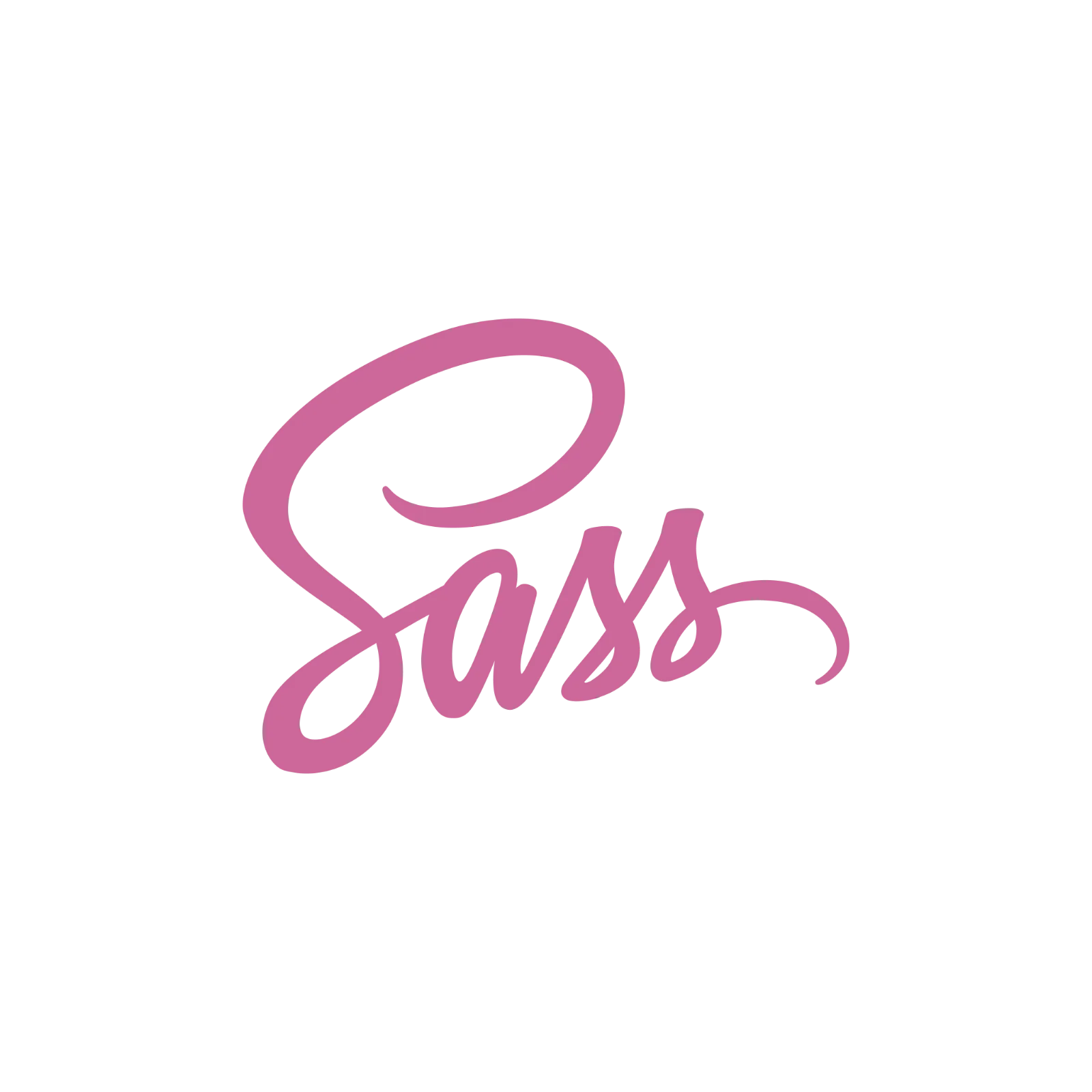Pink Sass Script Logo on Transparent Background | Free PNG