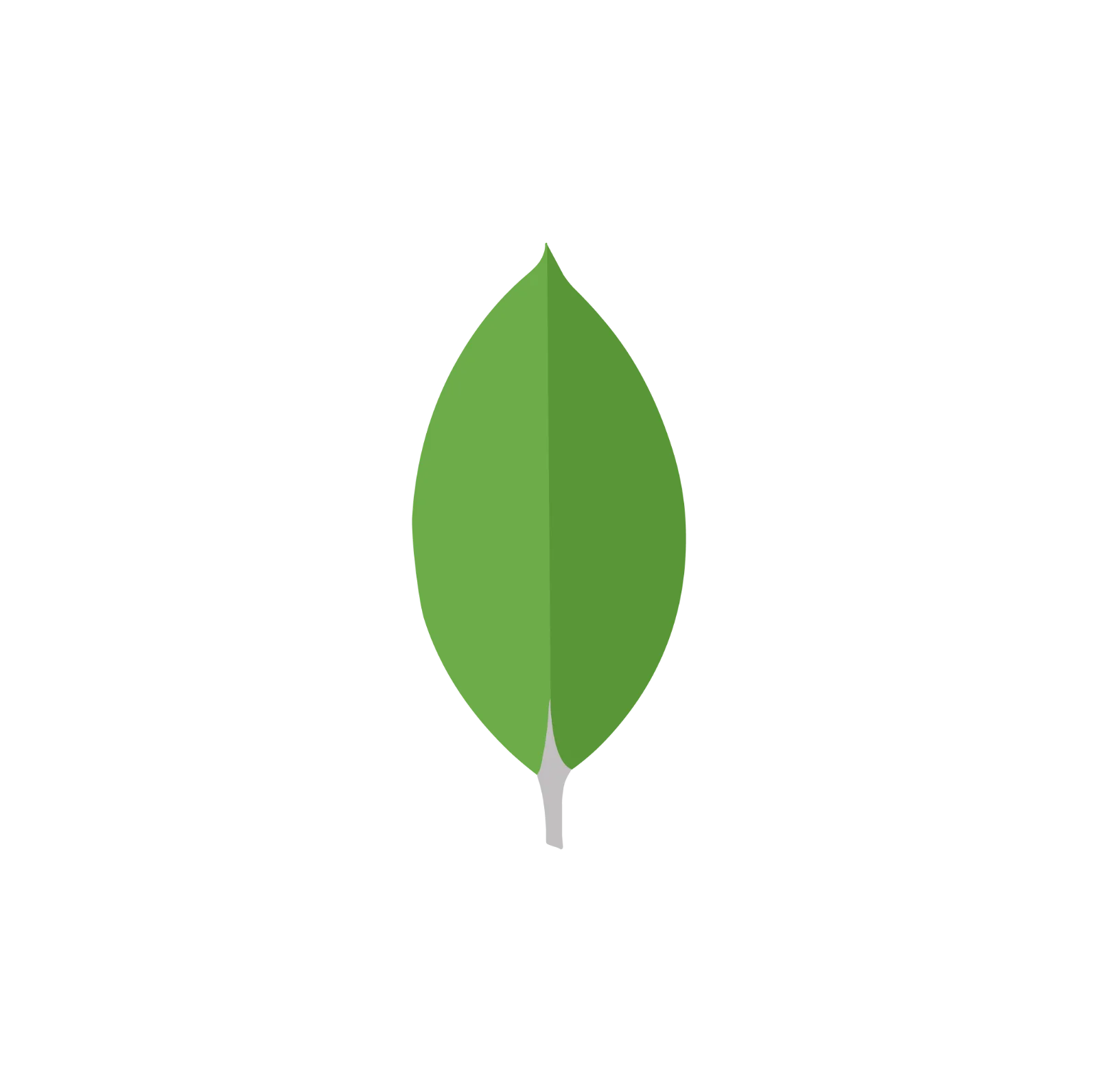 MongoDB Green Leaf Logo Free PNG