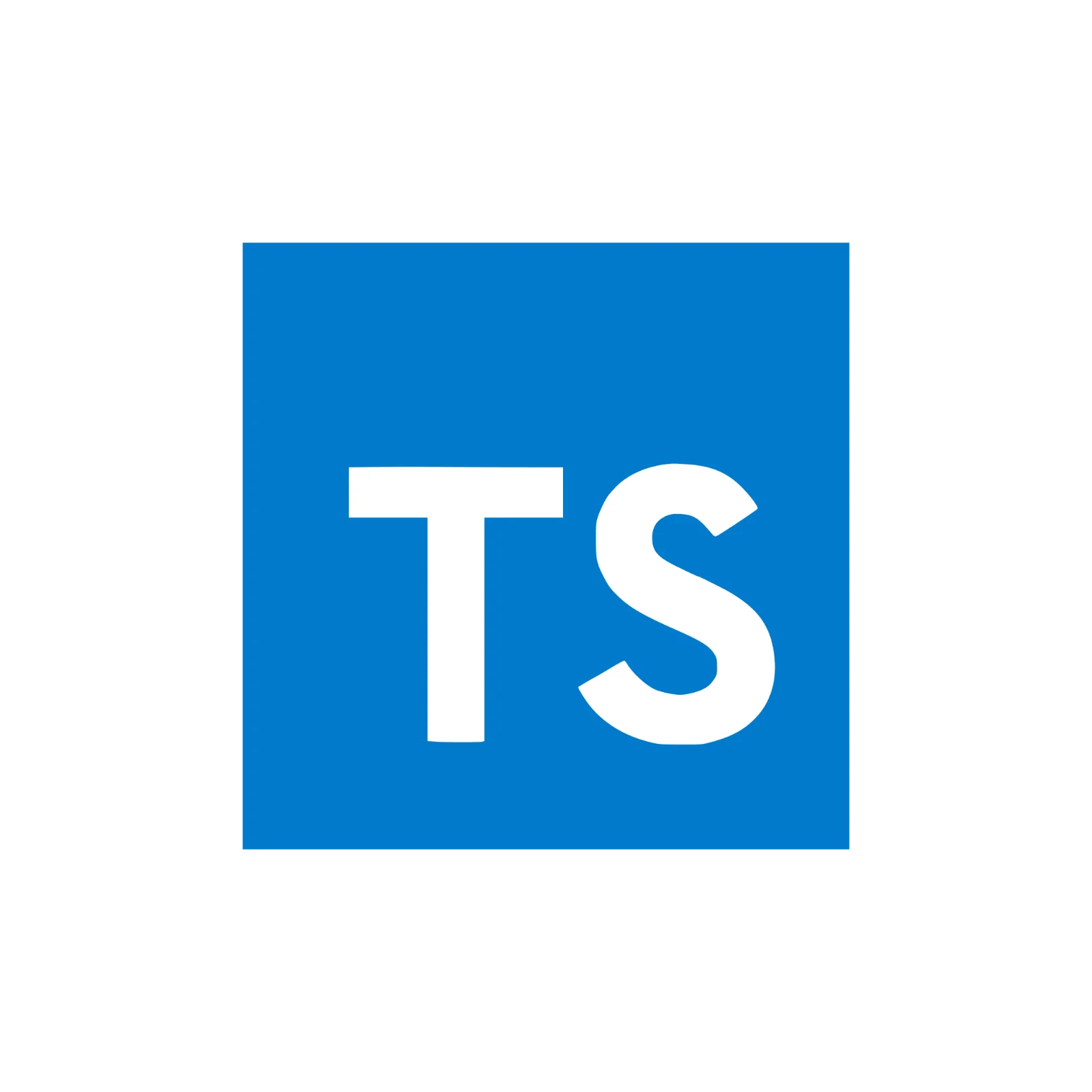 TypeScript TS Logo on Blue Square – Free PNG