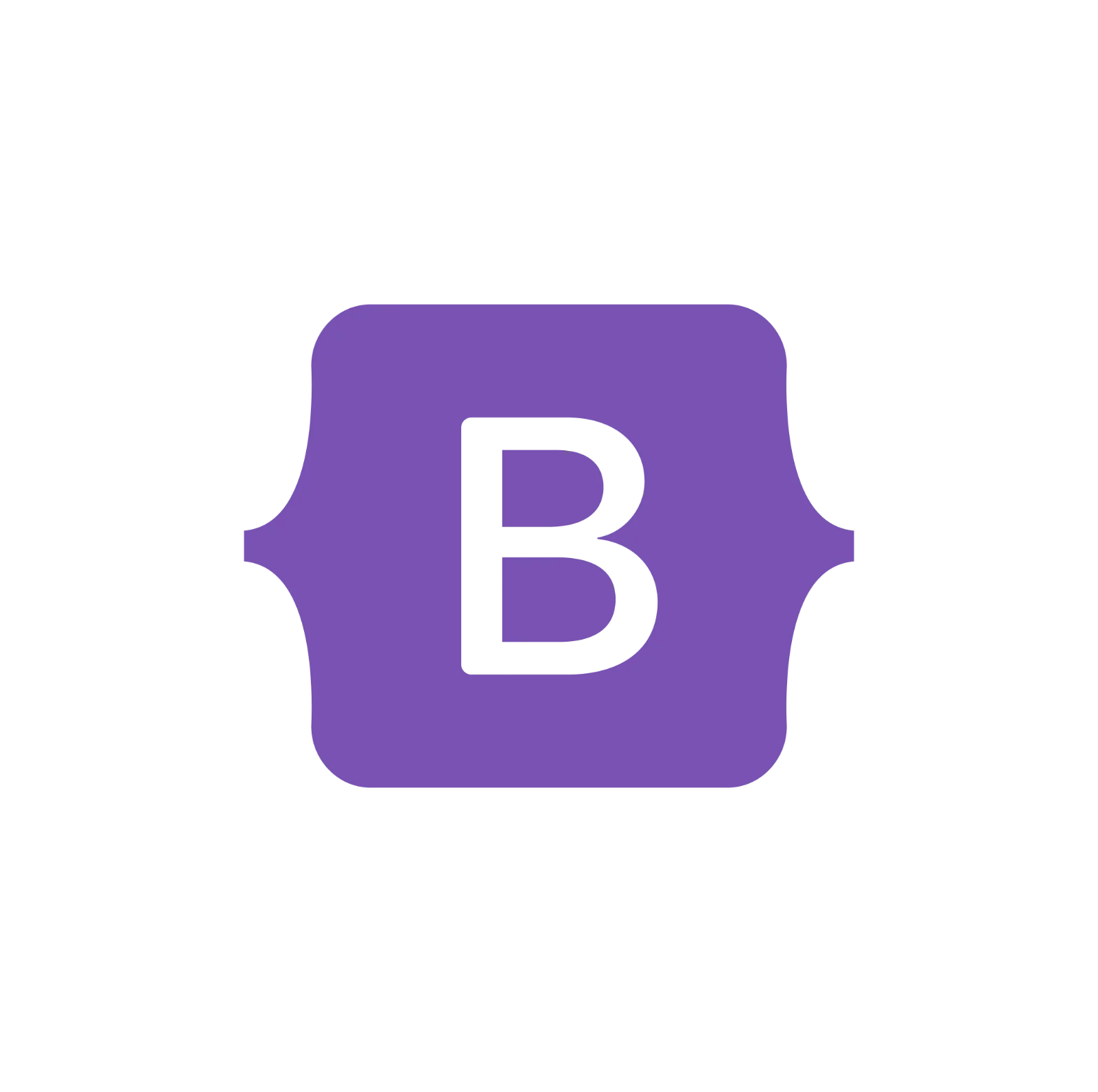 Bootstrap Purple B Logo Free PNG