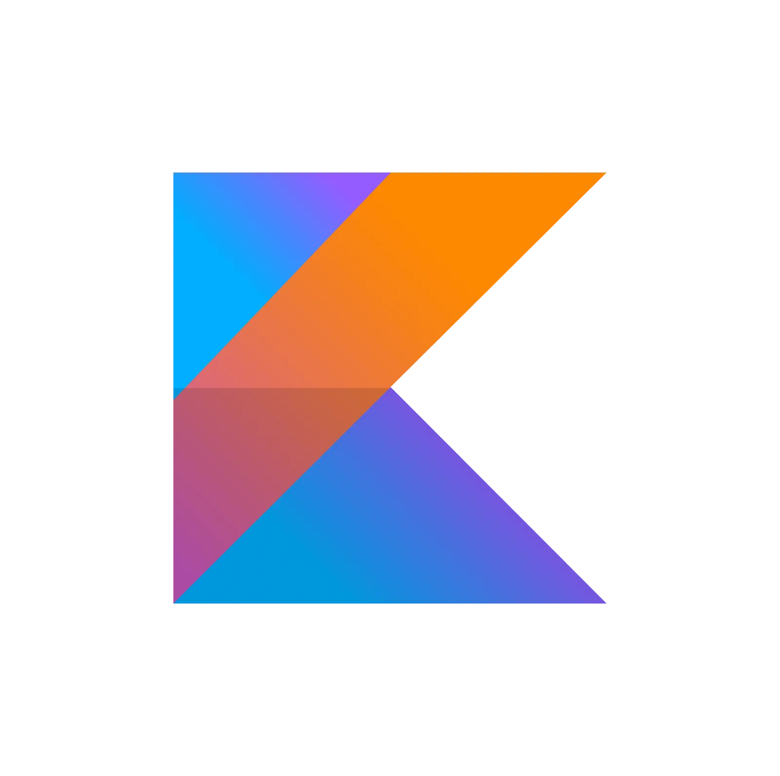 Colorful Kotlin Logo on Black Background Free PNG