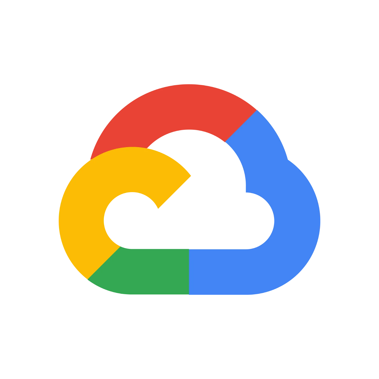 Google Cloud Multicolor Logo Free PNG