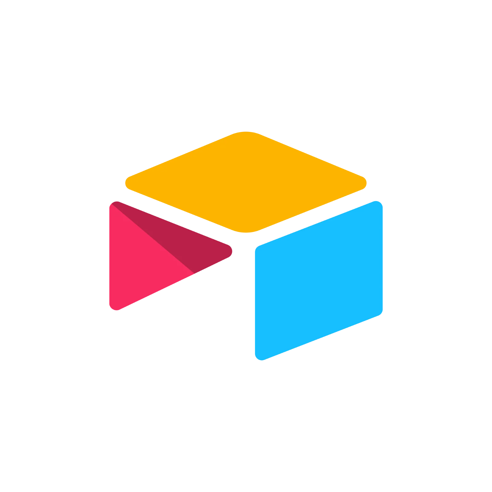 Airtable Logo with Colorful Geometric Shapes Free PNG