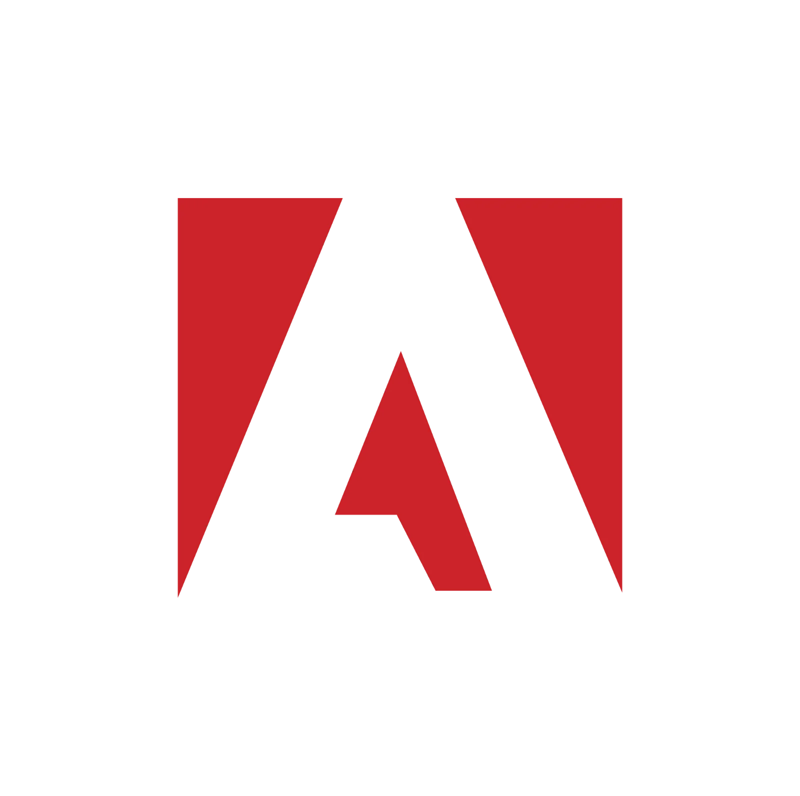 Adobe Red A Logo on Black Background Free PNG