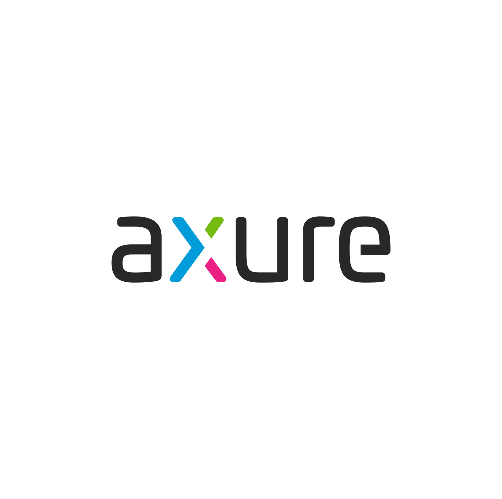 Axure Wordmark with Colorful X Free PNG