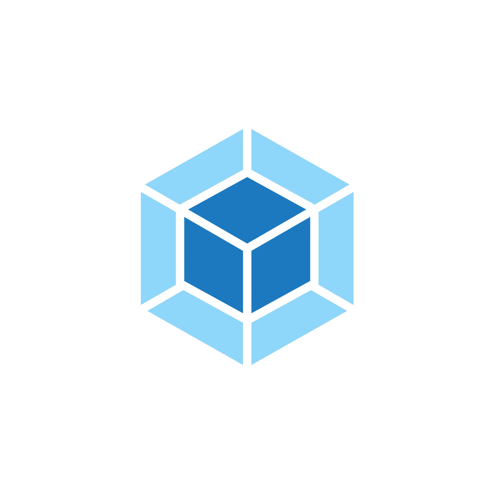 Webpack Blue Cube Logo Free PNG