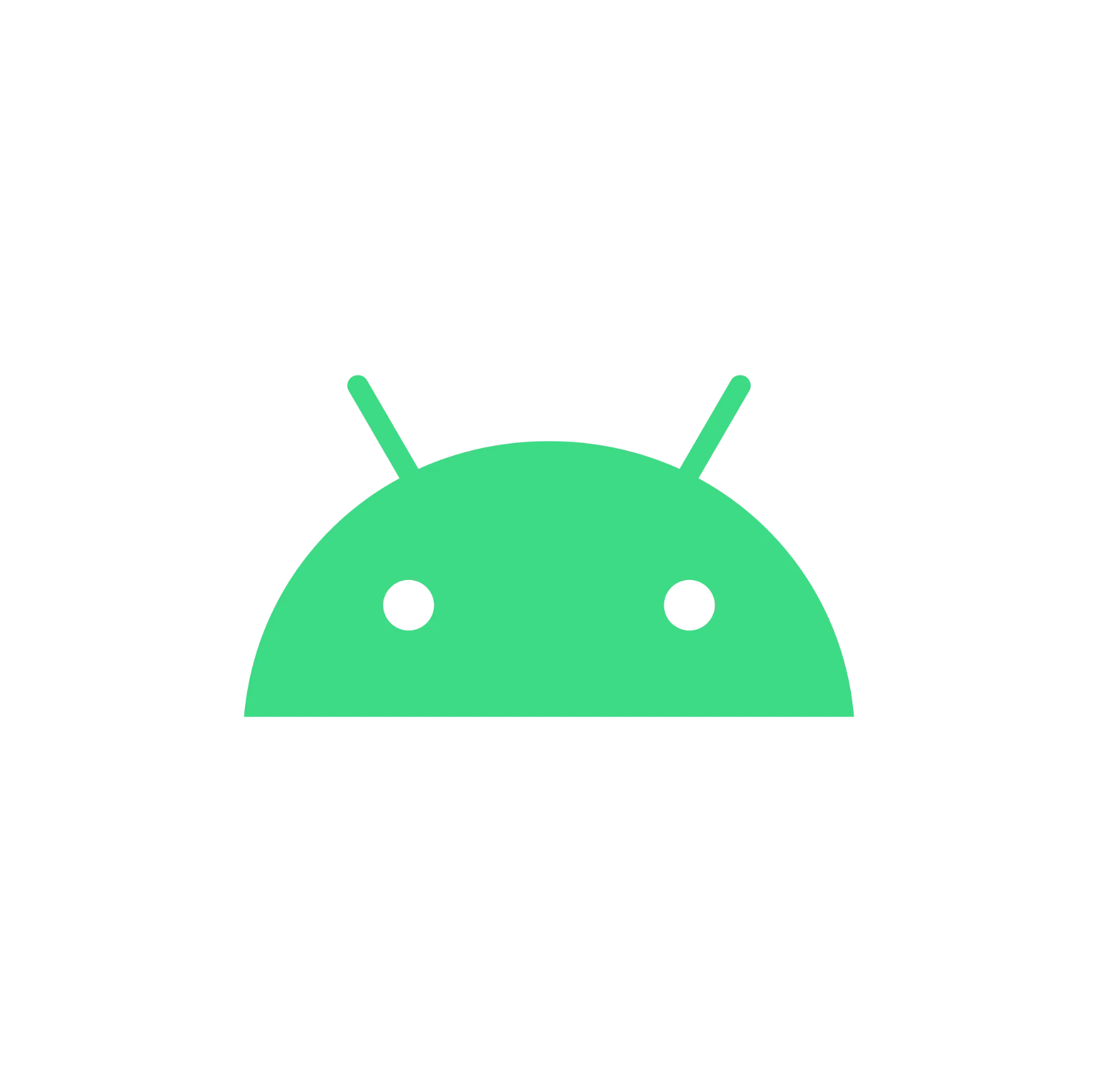 Green Android Robot Head Icon Free PNG