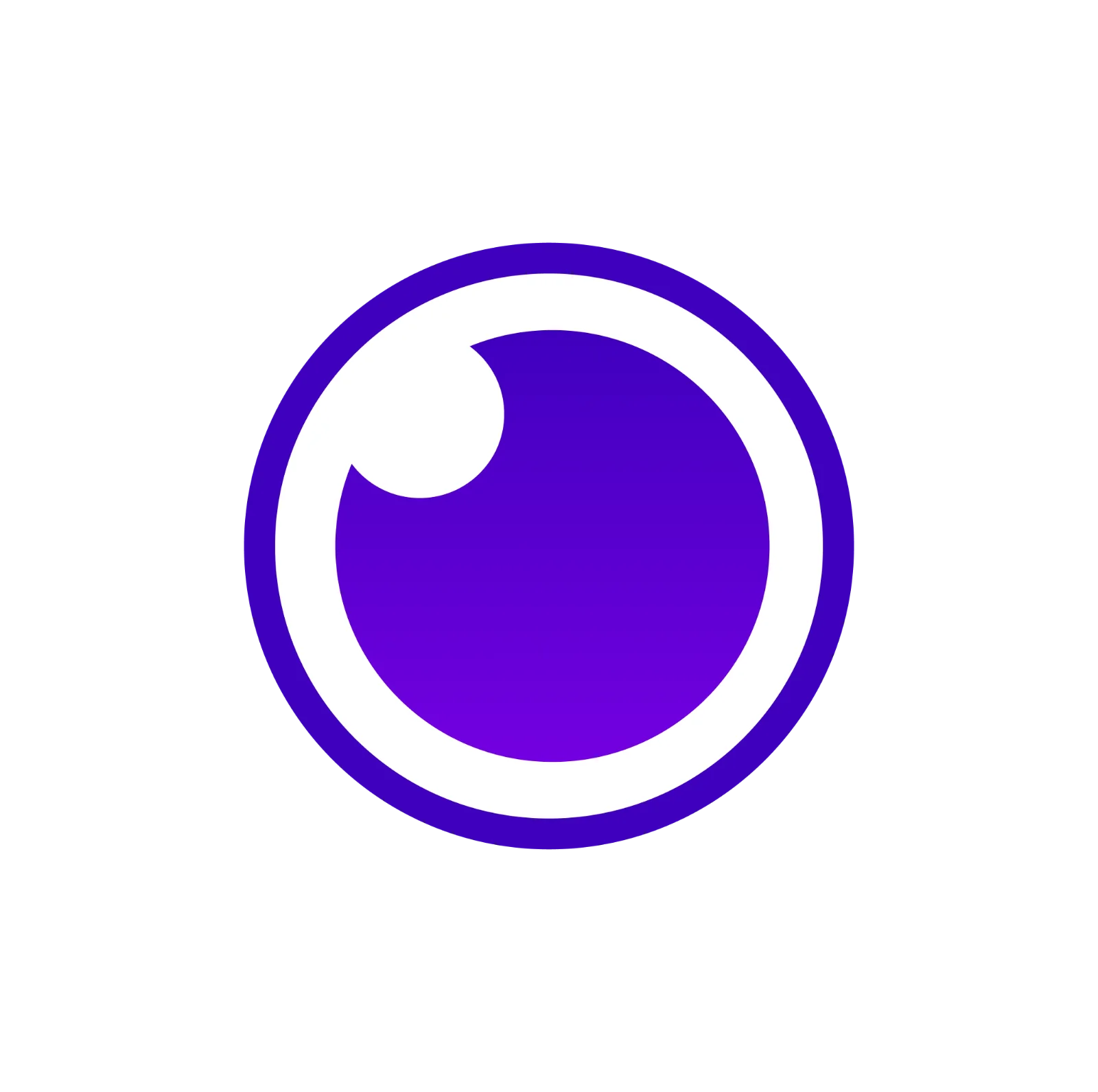 Purple Circular Emblem Icon Free PNG