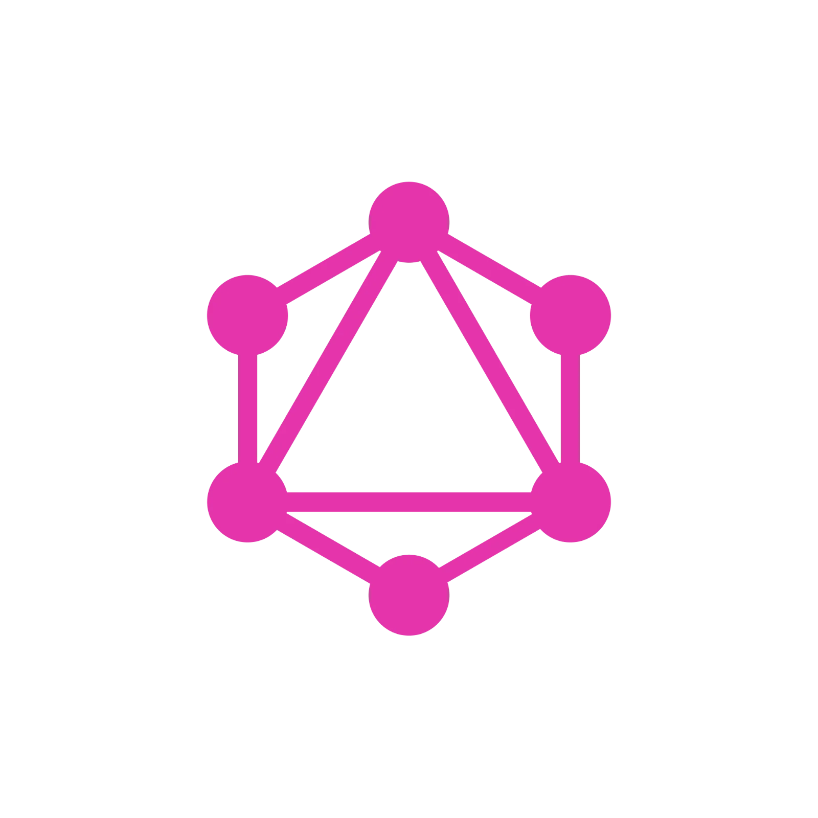 Magenta GraphQL Logo Icon Free PNG