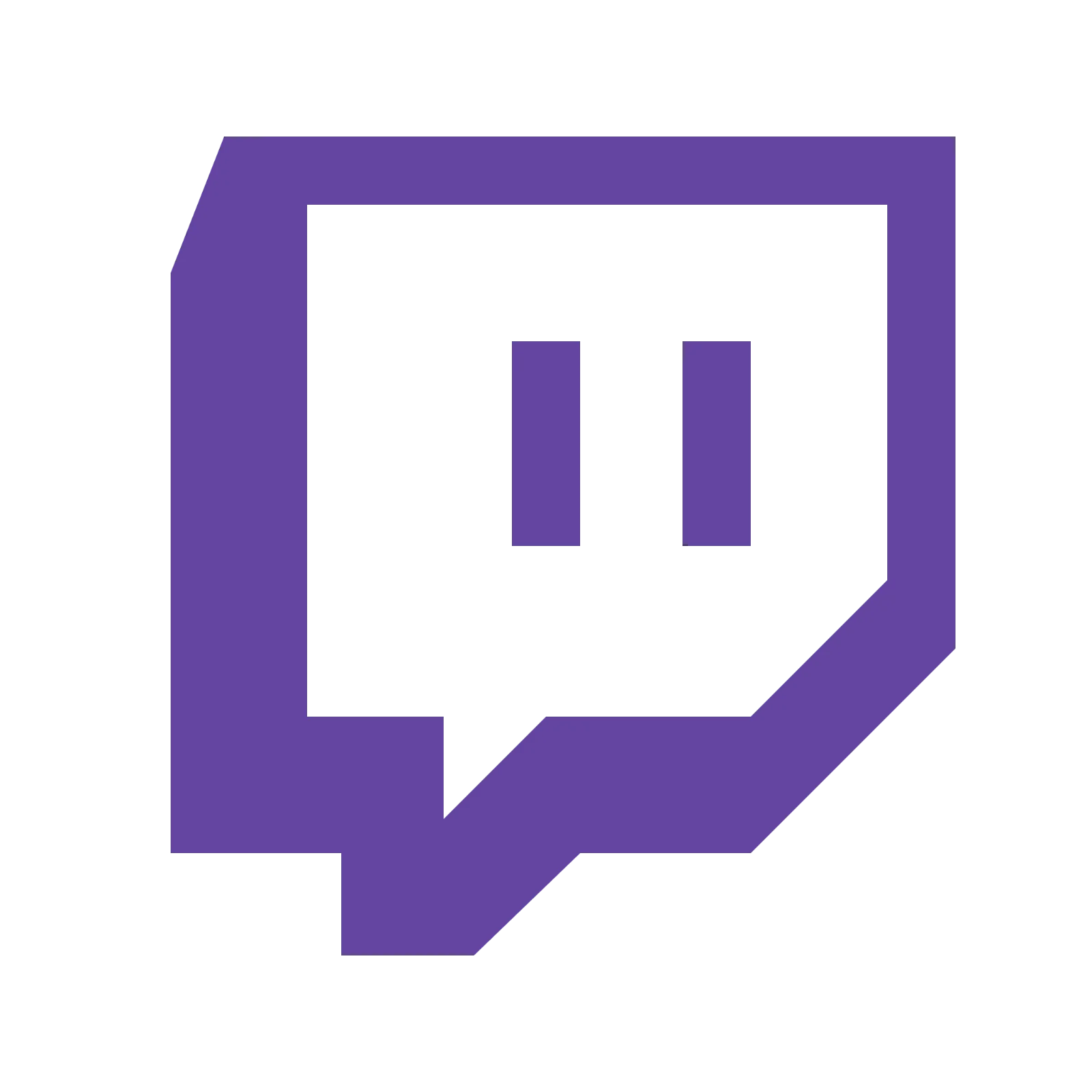 Purple Twitch Chat Logo Free PNG