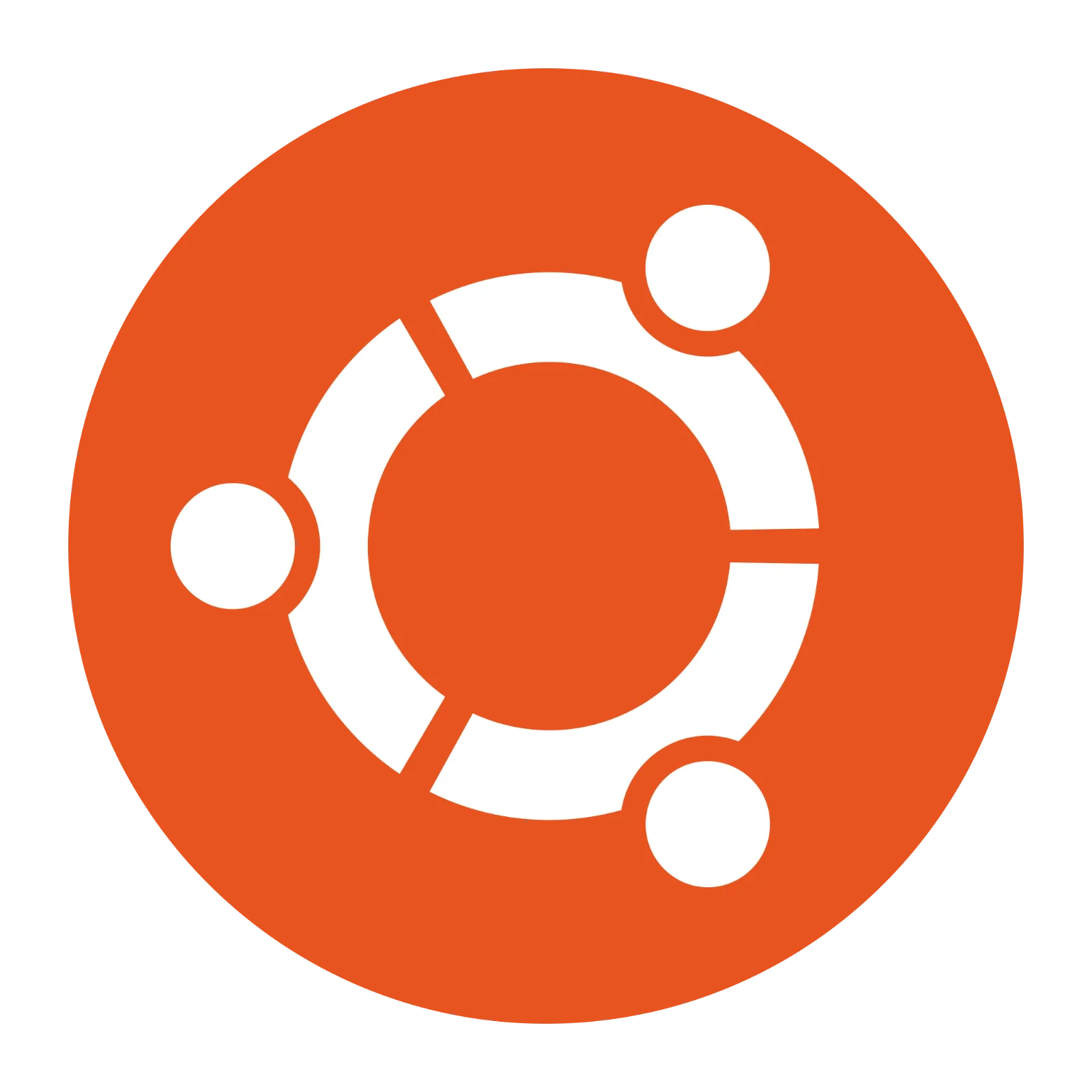 Ubuntu Logo in Orange and White – Free PNG