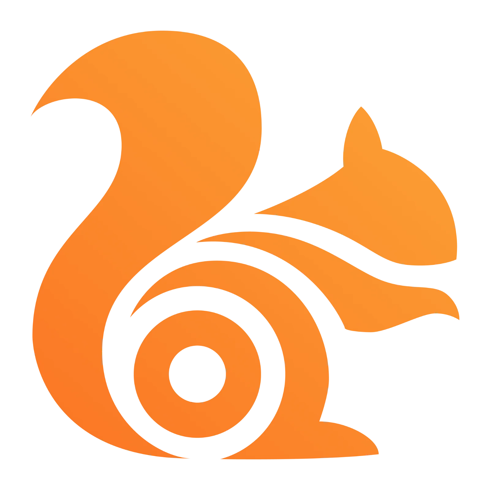 Orange Curled-Tail Fox Silhouette Free PNG