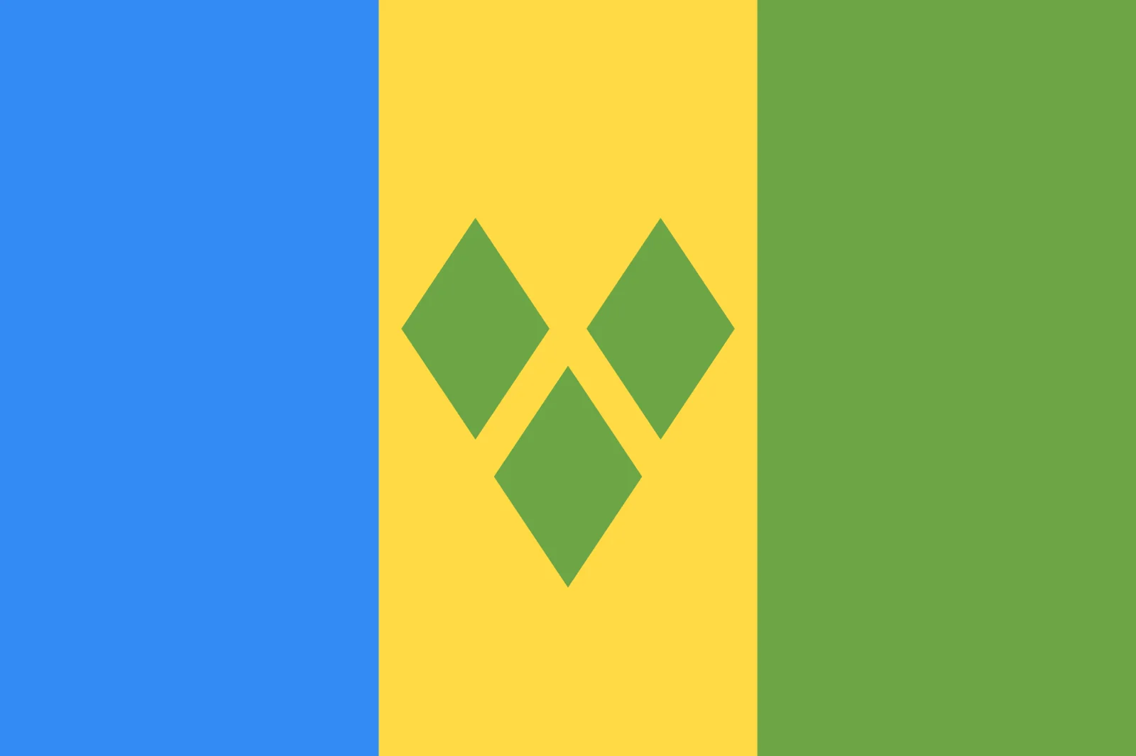Saint Vincent and the Grenadines Flag Free PNG