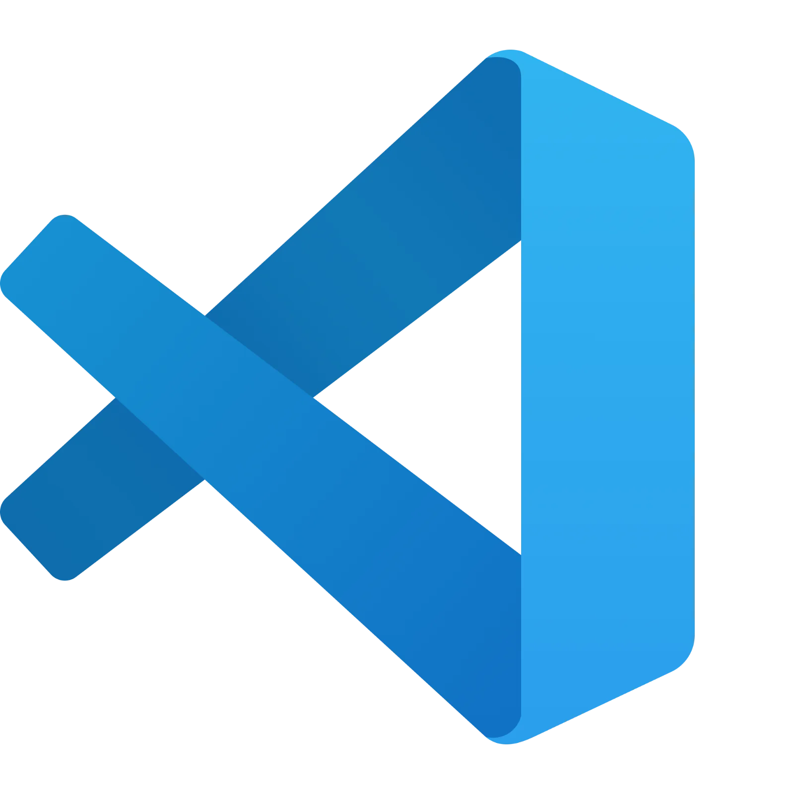 Visual Studio Code Blue Logo Free PNG