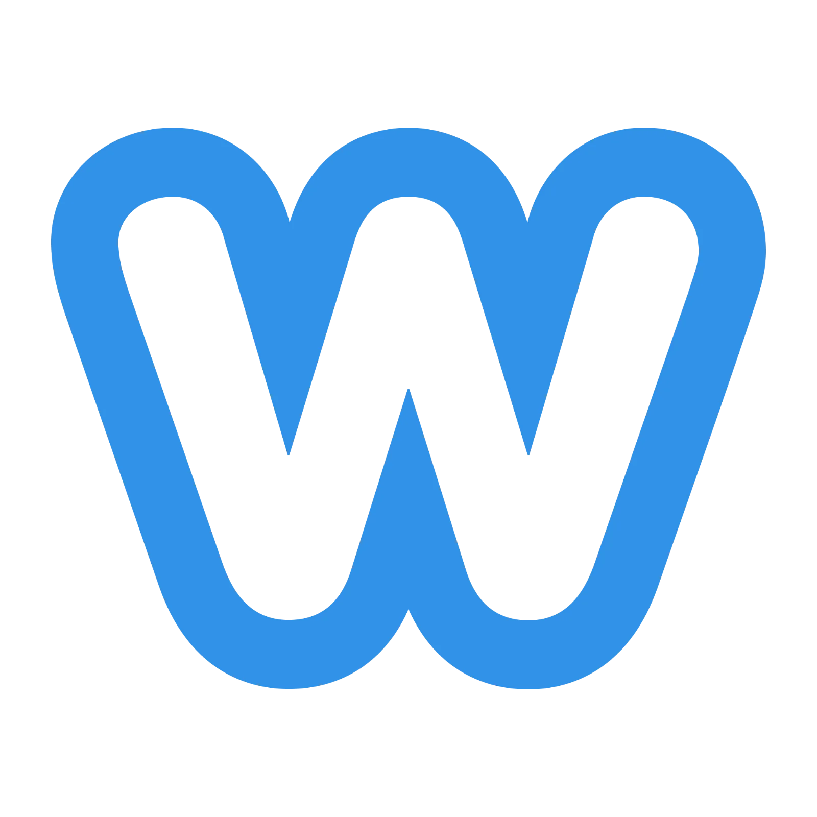 Weebly Blue W Logo Free PNG