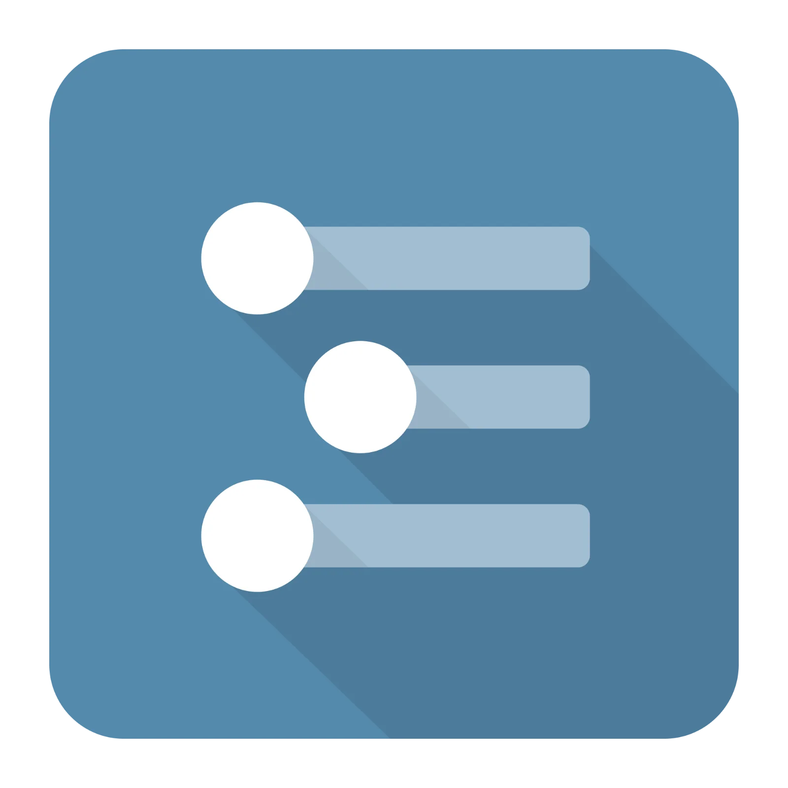 Minimalist Blue List Icon Free PNG