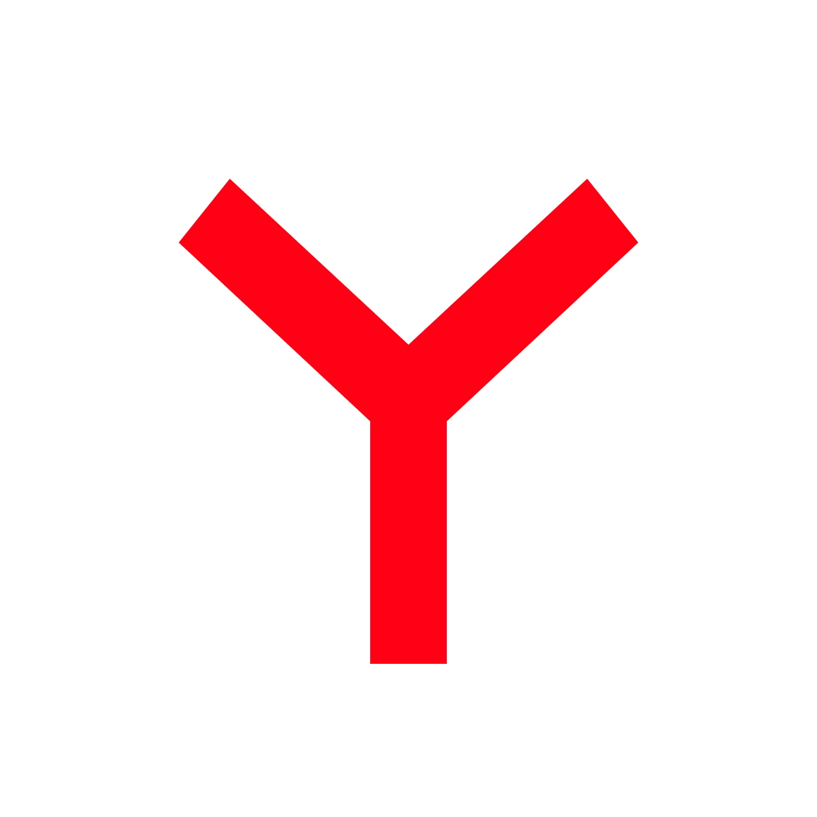 Yandex Red Y Symbol in White Circle Free PNG