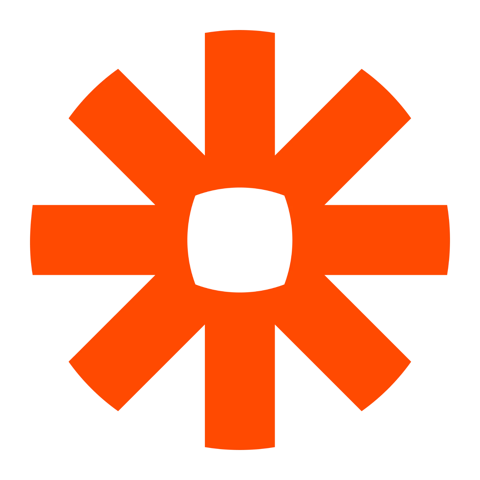 Zapier Orange Asterisk Logo Free PNG