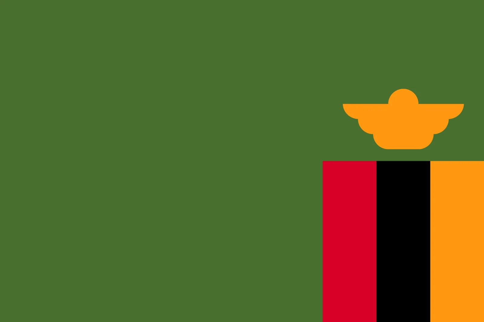 Orange Wide-Brimmed Hat and Striped Blocks on Green Background Free PNG