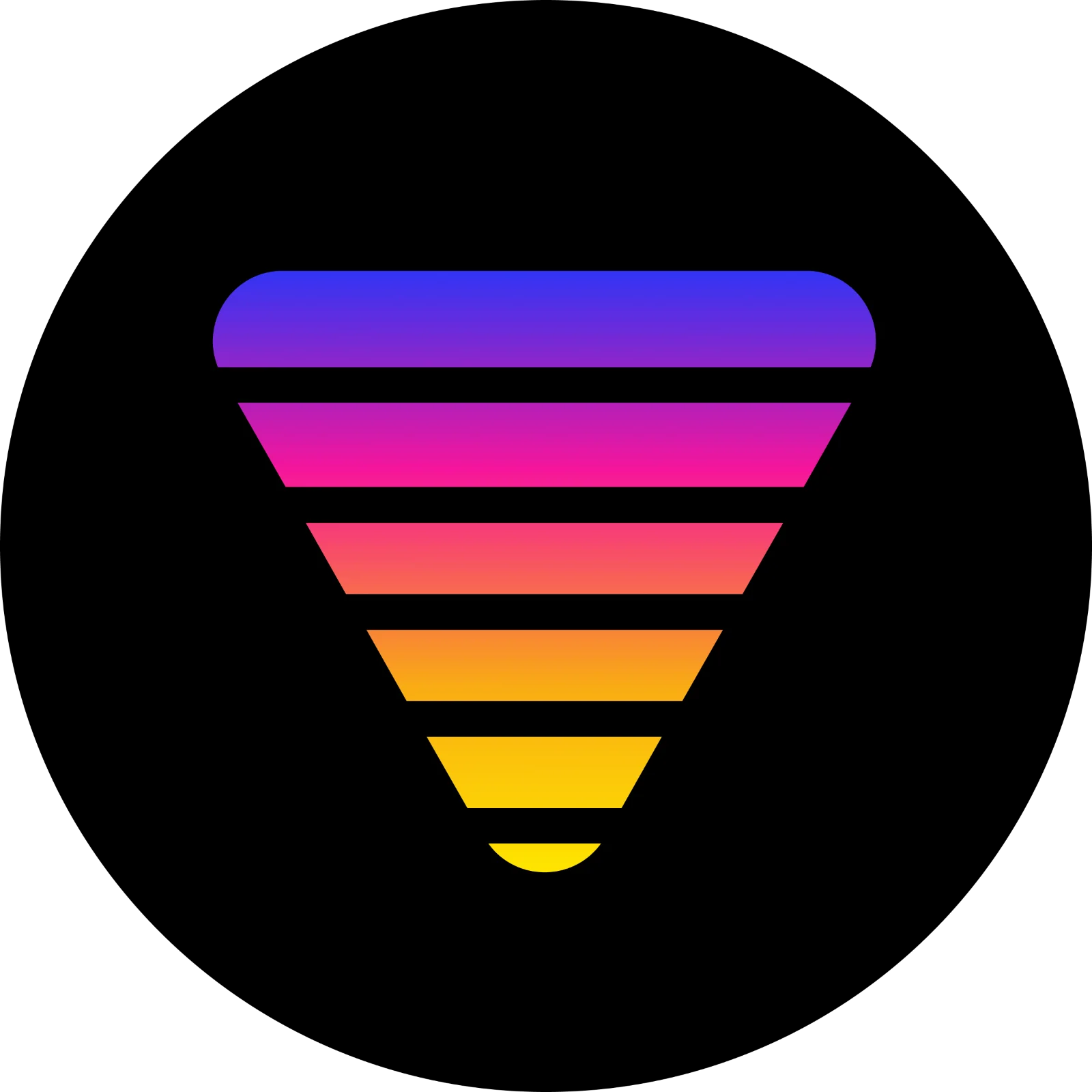 Colorful Gradient Funnel Graphic | Free PNG