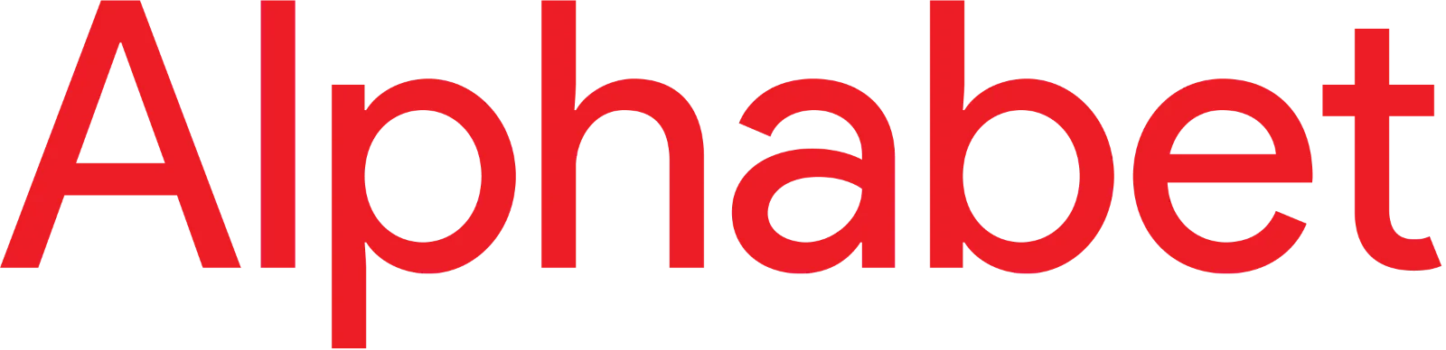 Alphabet Inc. Red Wordmark Logo Free PNG