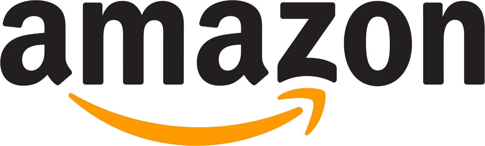 Amazon Wordmark and Orange Smile Arrow Free PNG