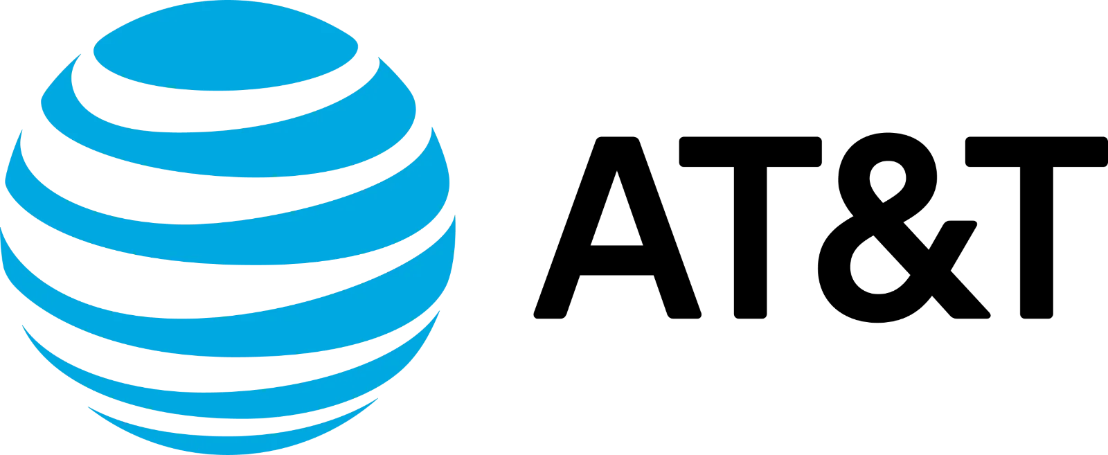 AT&T Blue Striped Globe Logo Free PNG