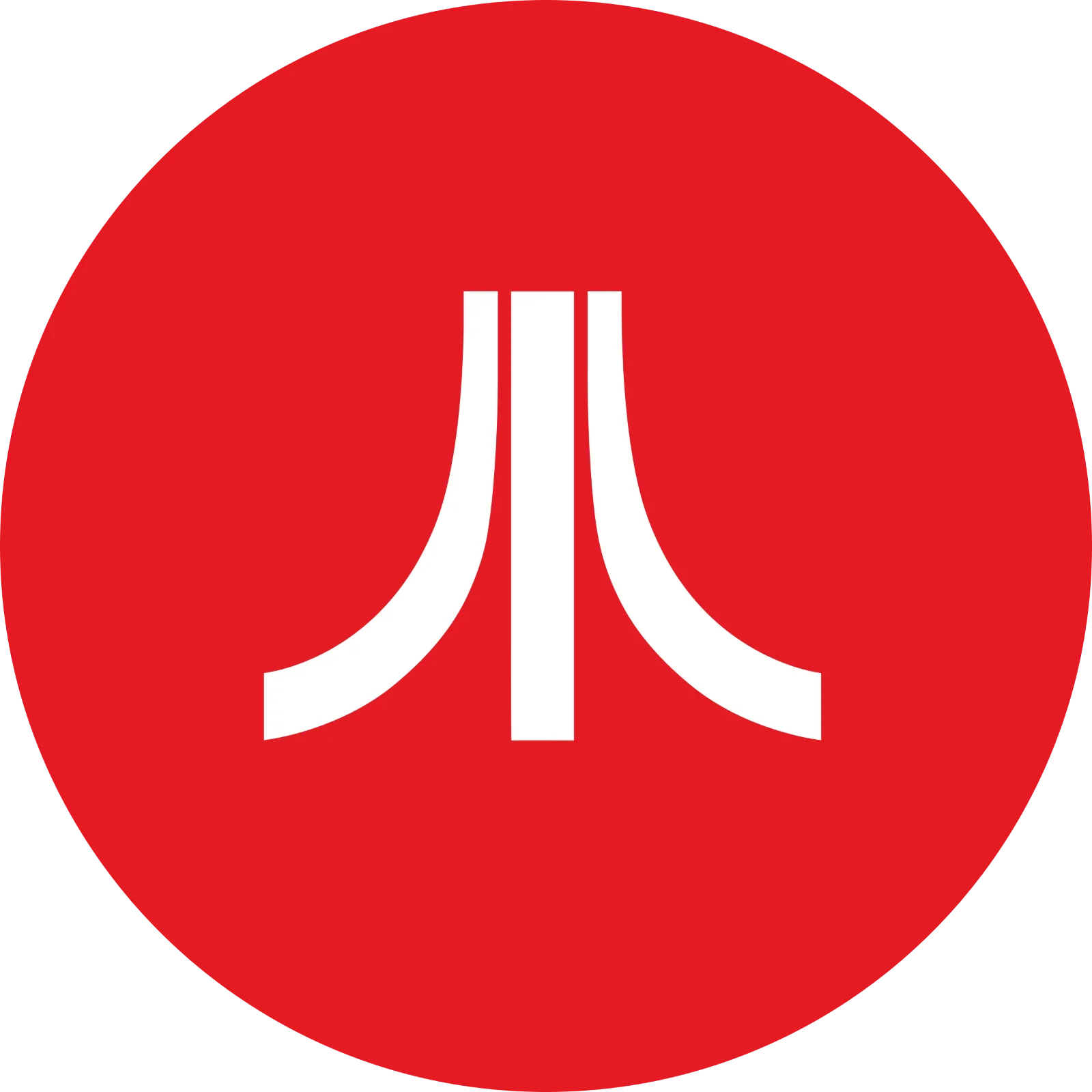 Atari Token ATRI Logo in Red Circle Free PNG
