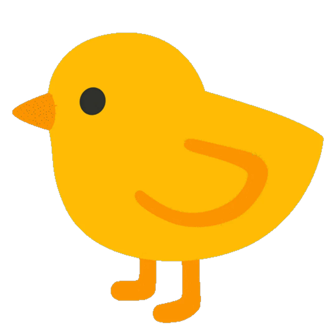 Cute Yellow Baby Chick Free PNG