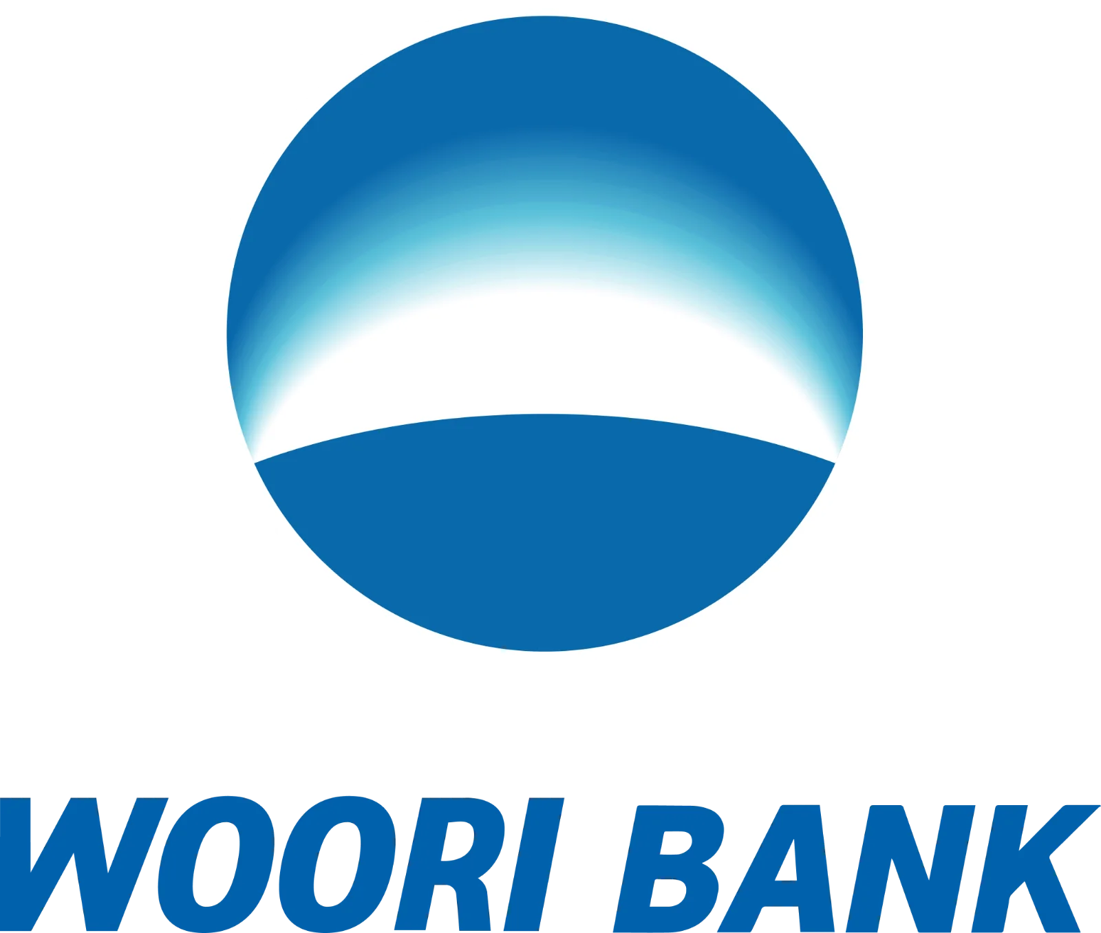 Woori Bank Blue Logo Free PNG