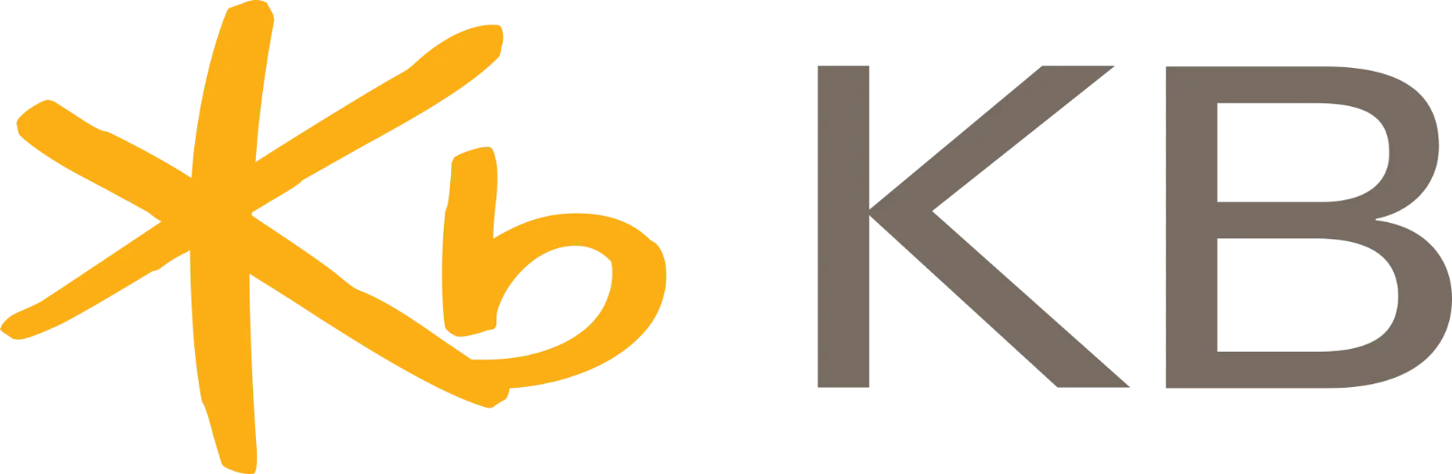 KB Monogram and Yellow Emblem Logo Free PNG