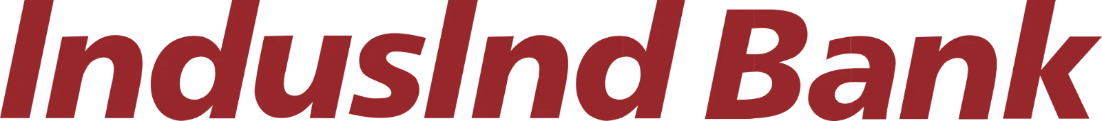 IndusInd Bank Red Wordmark Logo Free PNG