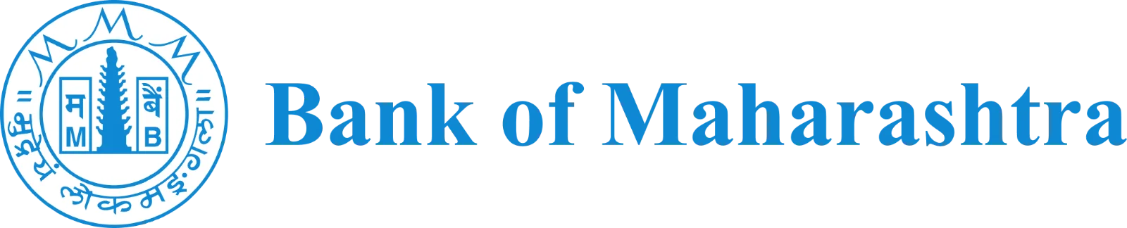 Bank of Maharashtra Logo and Wordmark Free PNG