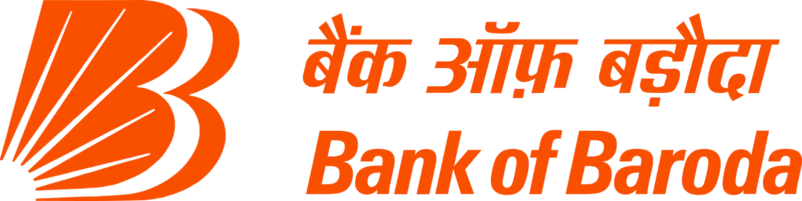 Bank of Baroda Logo with Hindi and English Text - Free PNG