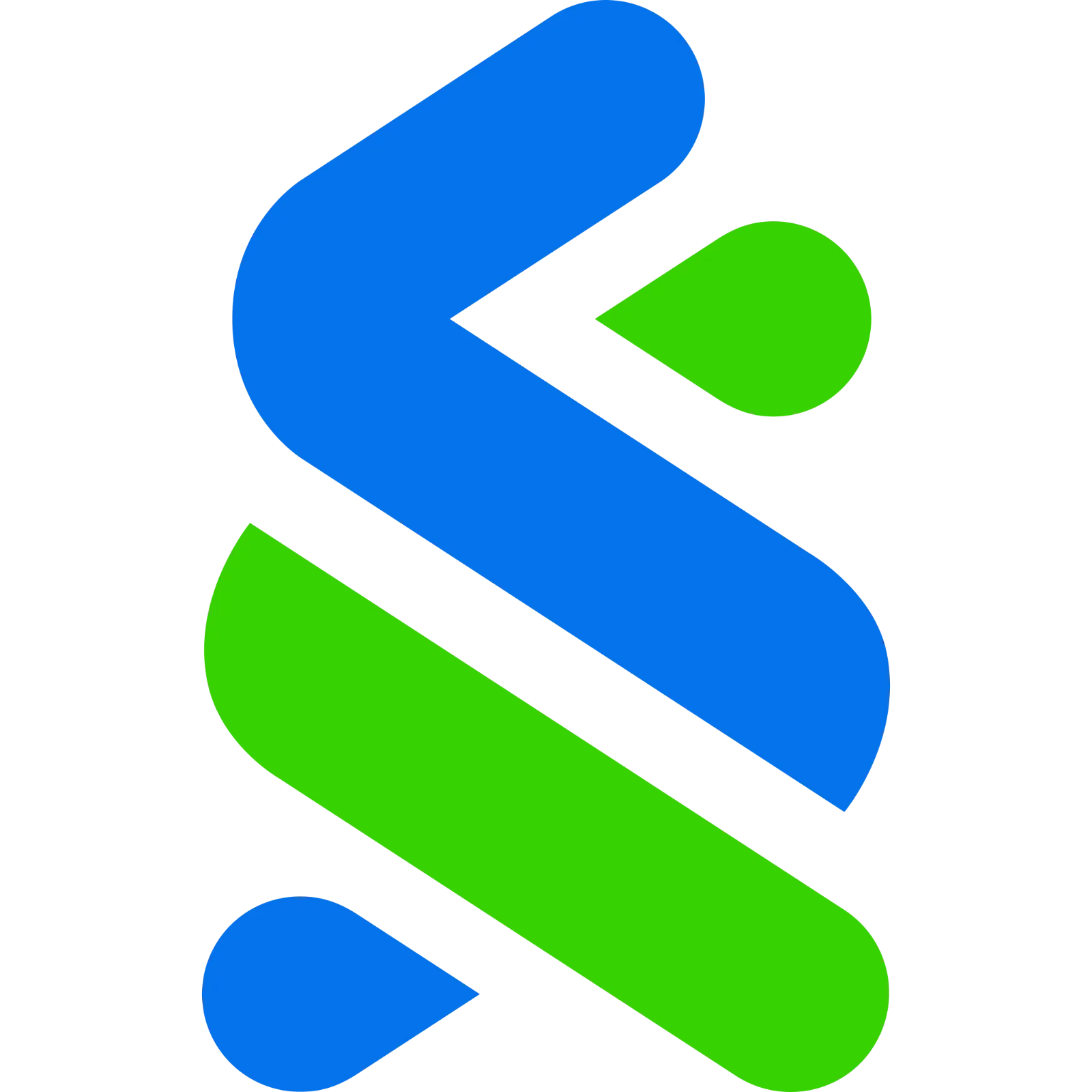 Blue and Green Abstract Bank Emblem Free PNG