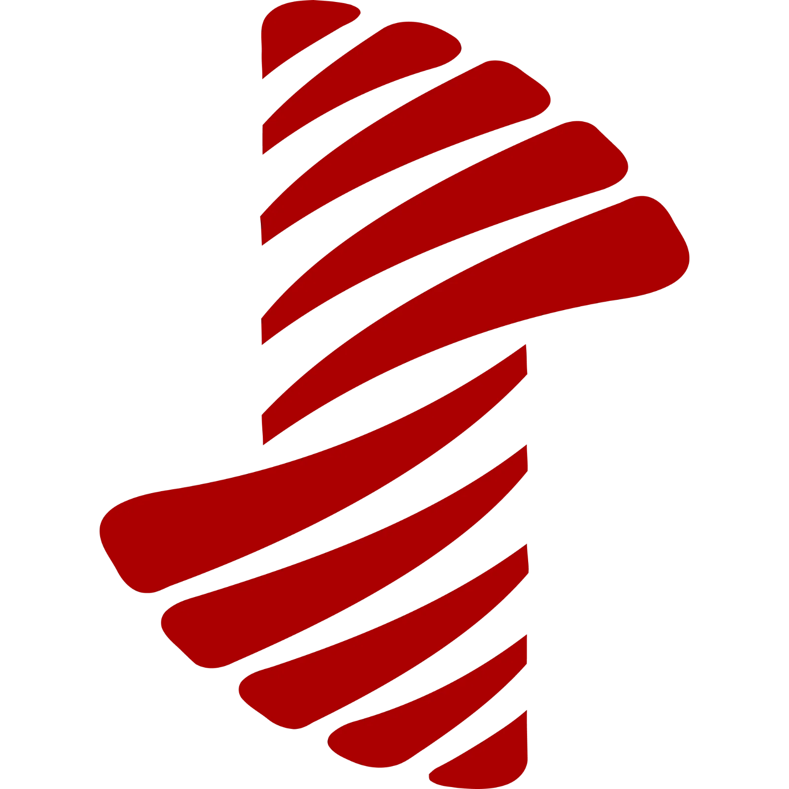 Red Striped Globe Emblem Free PNG