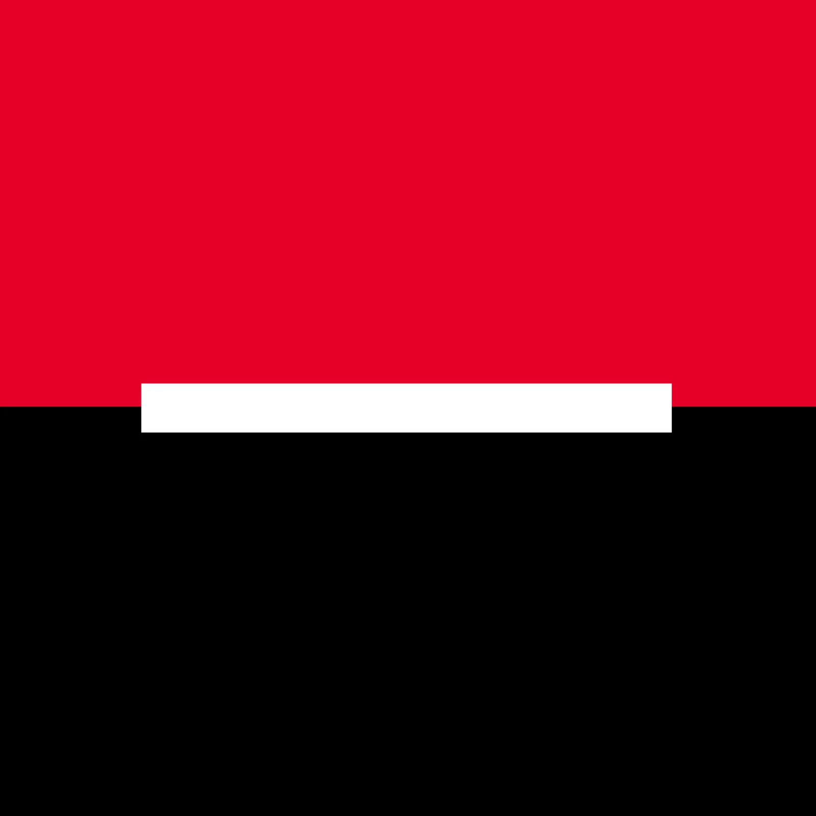 Red and Black Flag-Like Graphic with White Bar Free PNG