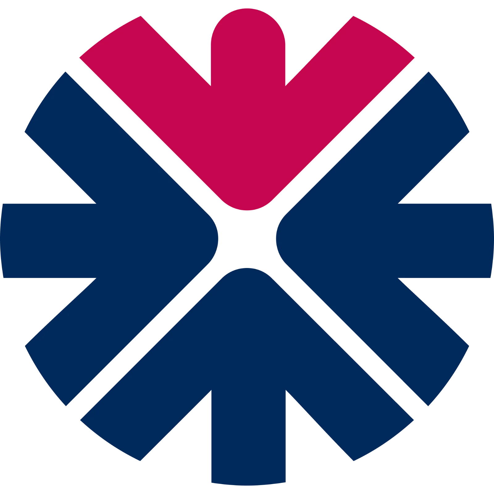 Navy and Magenta Radial Bank Emblem Free PNG
