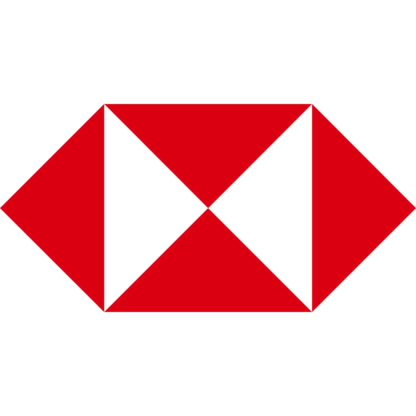 HSBC Red Hexagon Bank Logo Free PNG