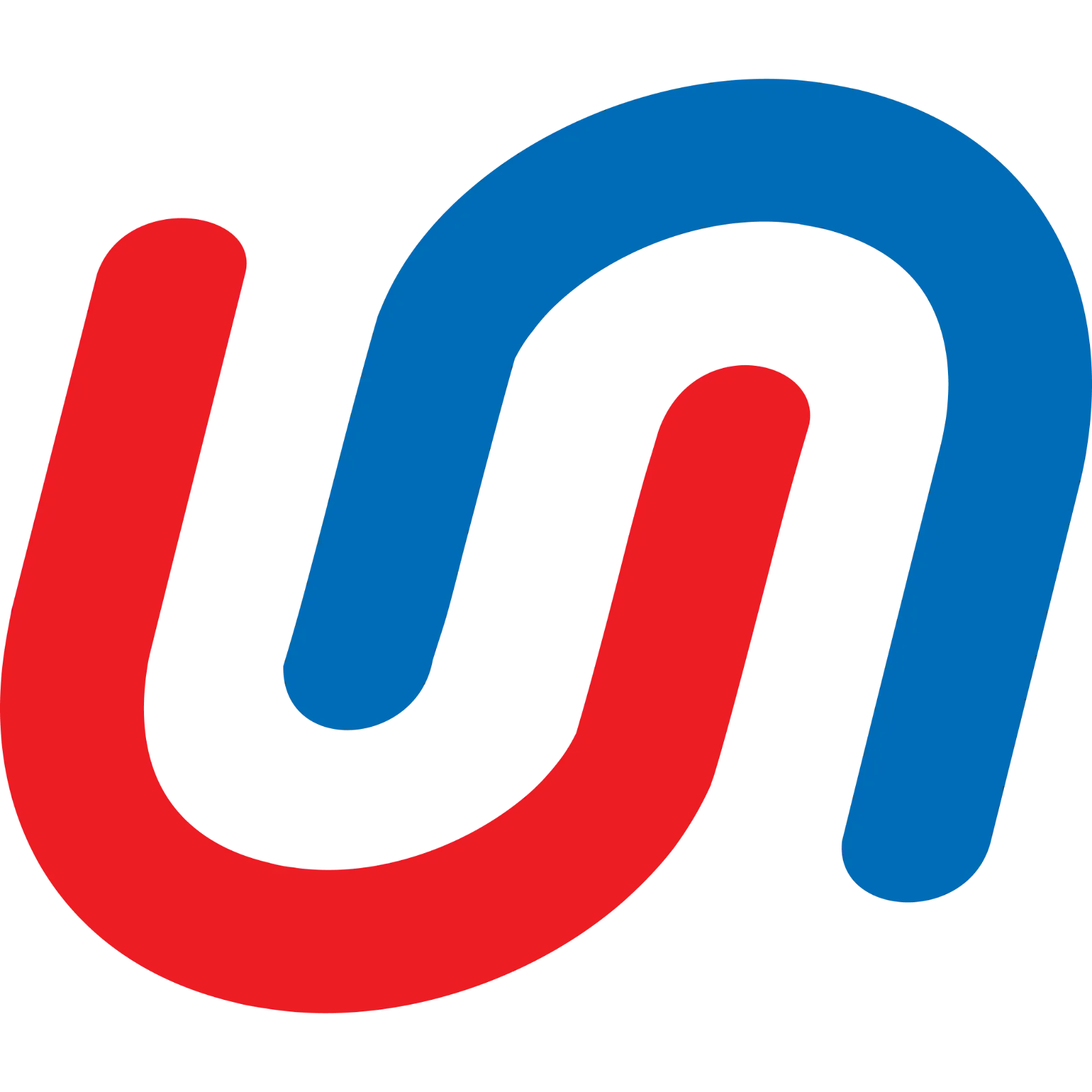 Red and Blue Abstract Bank Mark Free PNG